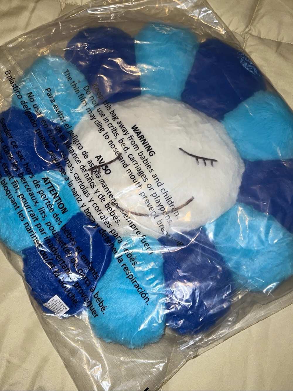 Takashi Murakami-Blue Flower Plush Pillow 40cm